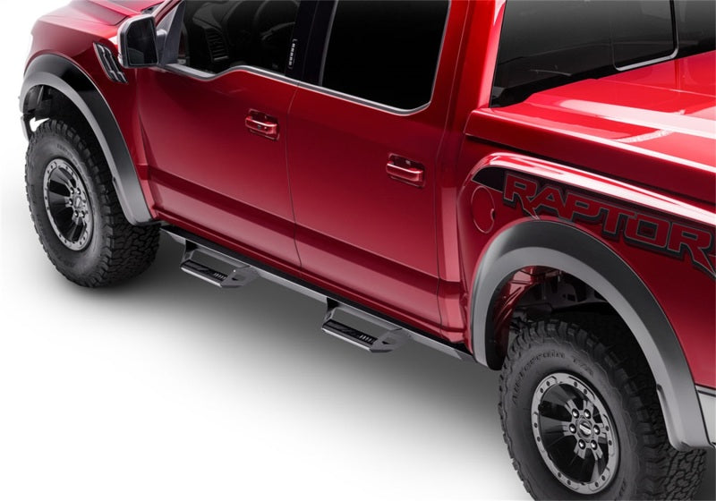 N-Fab Predator Pro Nerf Bars For 2014-2017 Chevy Silverado 1500 / GMC Sierra 1500 Double Cab - Textured Black