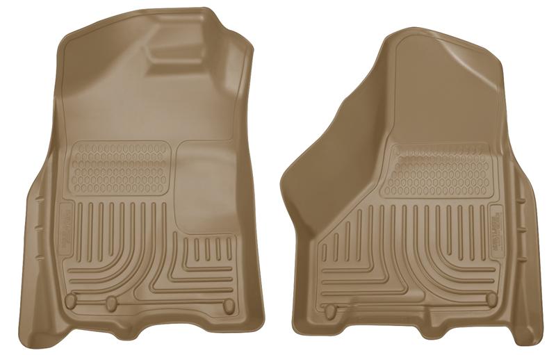 Husky Liners WeatherBeater Front Floor Liners For 2009-2010 Ram 1500 & 2010-2018 2500/3500 - Tan