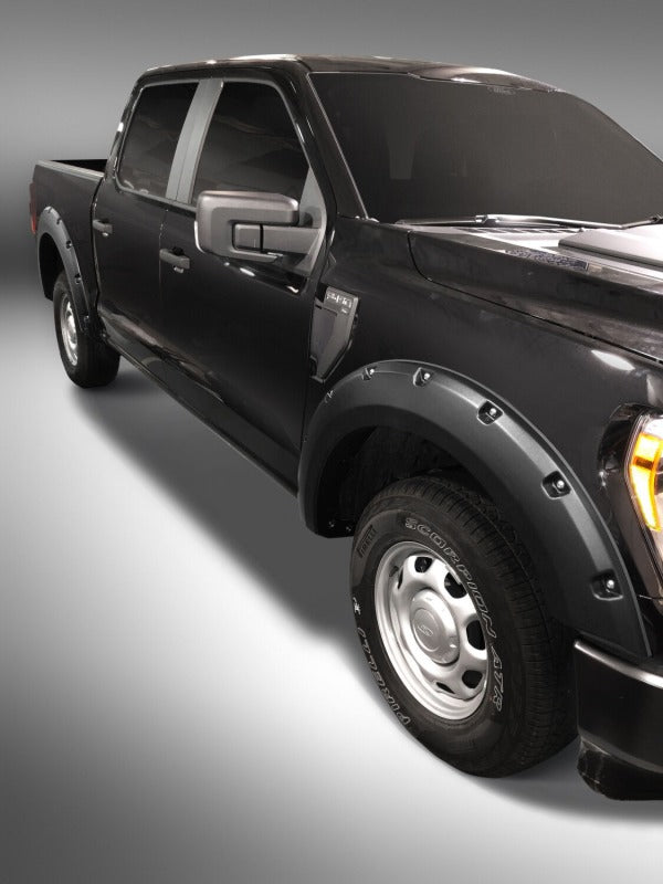 Husky Liners Pocket Style Fender Flares - 4pc For 2021-2025 Ford F-150 (excl. Lightning) - Black