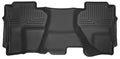 Husky Liners X-act Contour 2nd Seat Floor Liners For 2014-2015 Chevy Silverado 1500 & 2015-2019 2500/3500 Double Cab - Black