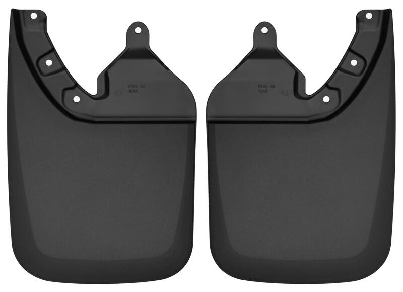 Husky Liners Fender Flares Custom Molded Rear Mud Guards For 2016 Toyota Tacoma - Black