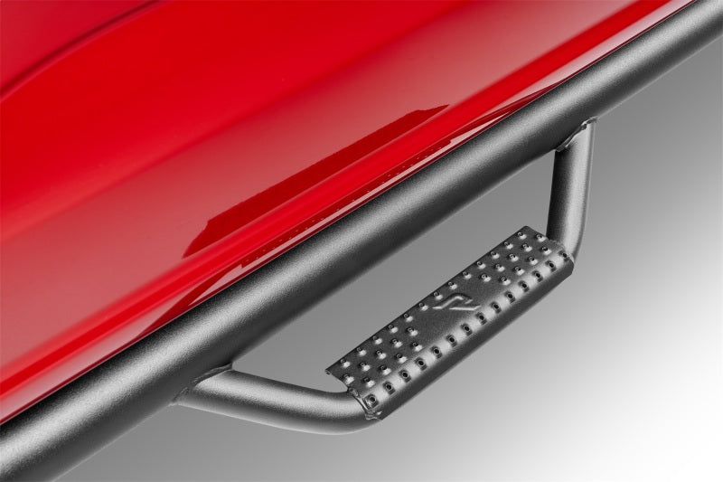N-Fab Nerf Step 3in Hoop Step Bars For 2015-2017 Ford F-150 SuperCrew 6.5 ft Bed - Bed Access - Textured Black