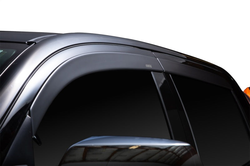 Husky Liners Ventvisor Window Deflectors Low Profile 4pc For 2005-2015 Toyota Tacoma Crew Cab/Double Cab - Matte Black