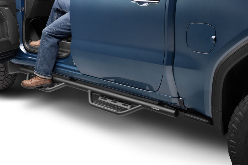 N-Fab RS Nerf Step Bars For 2019-2021 Chevy Silverado 1500 / GMC Sierra 1500 & 2020-2021 2500/3500 Crew Cab (New Body Style) - Cab Length - Textured Black