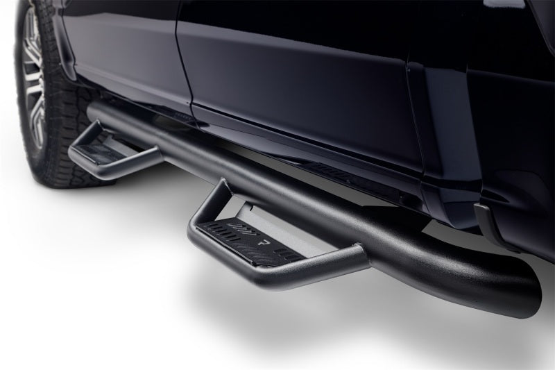 N-Fab Podium LG 3in Nerf Bars For 2015-2017 Ford F-150 SuperCrew - Textured Black