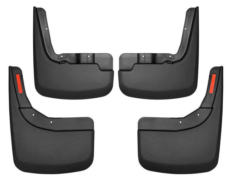 Husky Liners Front and Rear Mud Guards For 2019-2023 Chevy Silverado 1500 (Excl. ZR2/TBoss) - Black