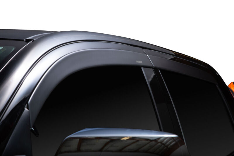 Husky Liners Ventvisor Window Deflectors Low Profile 4pc For 2005-2015 Toyota Tacoma Crew Cab/Double Cab - Matte Black