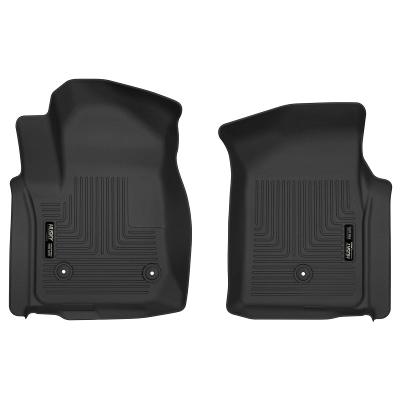 Husky Liners X-act Contour Front Floor Liners For 2019-2021 Chevy Silverado 1500 / GMC Sierra 1500 & 2019-2026 2500/3500 - Black
