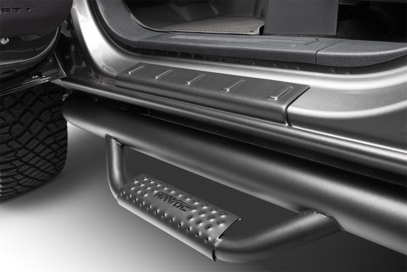 Husky Liners Trail Armor Rocker Panel & Sill Plate Cover (4pc) - Tex. For 2009-2014 Ford F-150 Crew Cab - Black