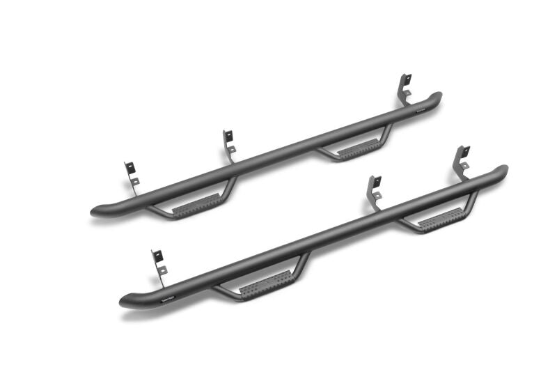 N-Fab Nerf Step 3in Hoop Step Bars For 2019 Chevy Silverado 1500 / GMC Sierra 1500 Crew Cab - Cab Length - Textured Black
