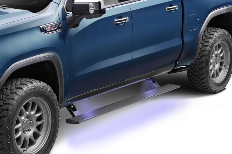 AMP Research PowerStep Xtreme Electric Running Boards For 2022-2024 Chevy Silverado 1500 / GMC Sierra 1500 & 2023-2026 2500/3500 Double/Crew Cab