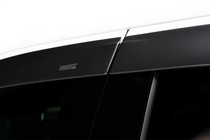 Husky Liners Ventvisor Window Deflectors Low Profile 4pc For 2007-2013 Chevy Silverado 1500 & 2007-2014 2500/3500 Crew Cab - Matte Black