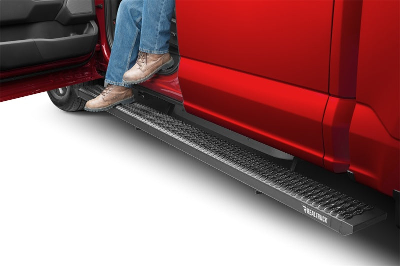 N-Fab Growler Fleet Running Boards For 2015-2019 Ford F-150 Crew Cab - Cab Length - Textured Black