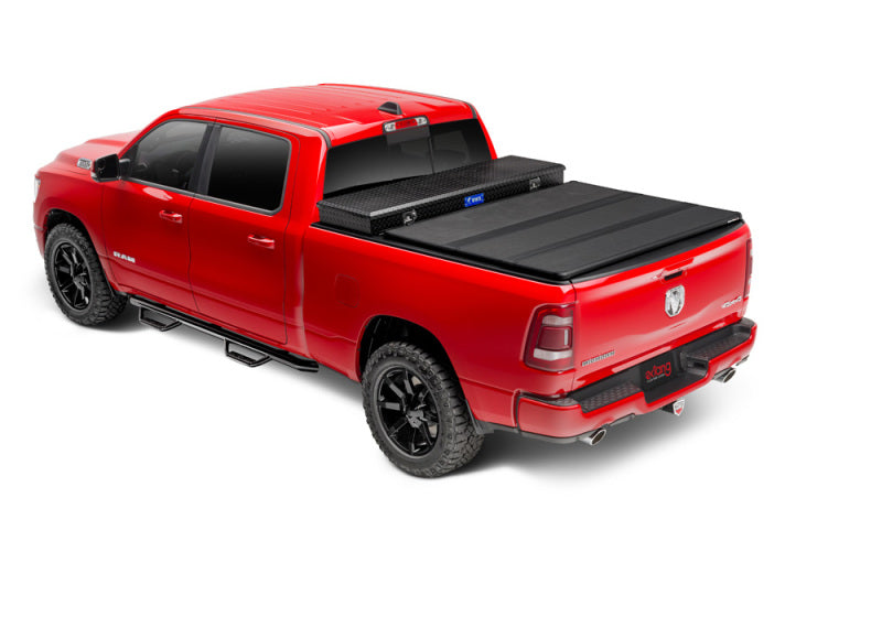 Extang Solid Fold 2.0 Toolbox Hard Folding Tonneau Cover For 2019 Ram 1500 & 2019 2500/3500 (New Body Style) 6.5 ft (6'4"/76.3") Bed