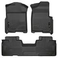 Husky Liners WeatherBeater Front & 2nd Seat Floor Liners For 2009-2012 Ford F-150 SuperCab - Black