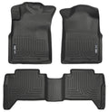 Husky Liners WeatherBeater Front & 2nd Seat Floor Liners For 2005-2013 Toyota Tacoma - Black