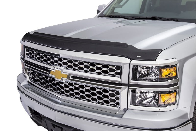 Husky Liners Aeroskin Hood Protector II Low Profile - Tex. For 2014-2015 Chevy Silverado 1500 - Black