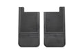 Husky Liners Universal 12in Wide Rubber Rear Mud Flaps w/o Weight For 1999-2020 Chevy Silverado 1500 / 1994-2010 Ram 1500 & 1988-2020 2500/3500 - Black