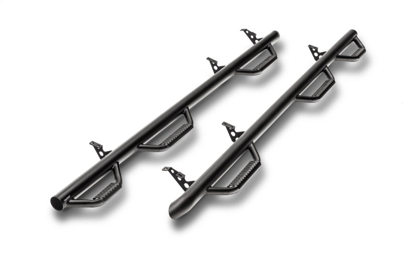 N-Fab Nerf Step 3in Hoop Step Bars For 2014-2016 Ram 1500 & 2010-2017 2500/3500 Crew Cab 6.5 ft Bed - Bed Access - Textured Black