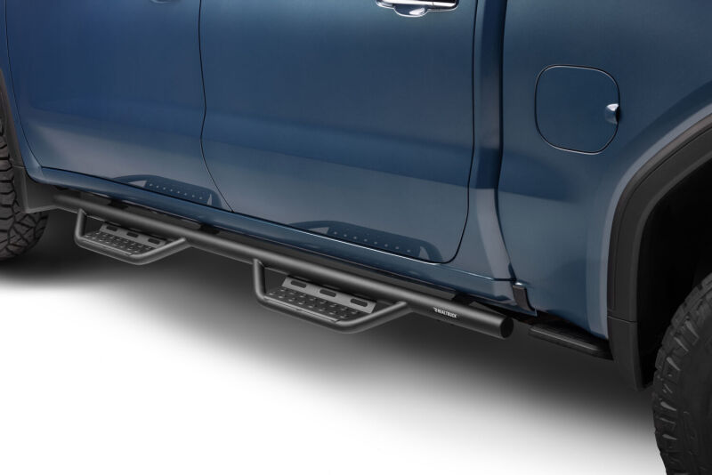 N-Fab RS Nerf Step Bars For 2019-2021 Chevy Silverado 1500 / GMC Sierra 1500 & 2020-2021 2500/3500 Crew Cab (New Body Style) - Cab Length - Textured Black