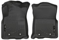 Husky Liners WeatherBeater Front Floor Liners For 2018 Toyota Tacoma Double Cab - Black
