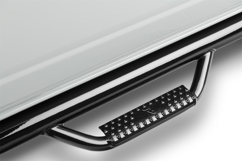 N-Fab Nerf Step 3in Hoop Step Bars For 2015-2017 Ford F-150 SuperCab - Cab Length - Gloss Black