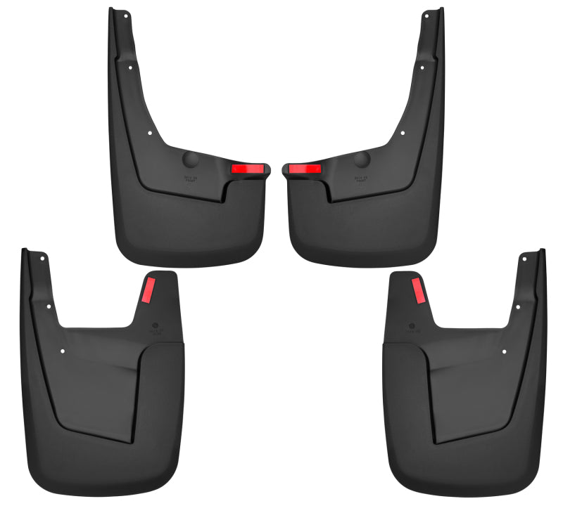 Husky Liners Fender Flares Custom-Molded Front & Rear Mud Guards For 2019-2022 Ram 1500 - Black
