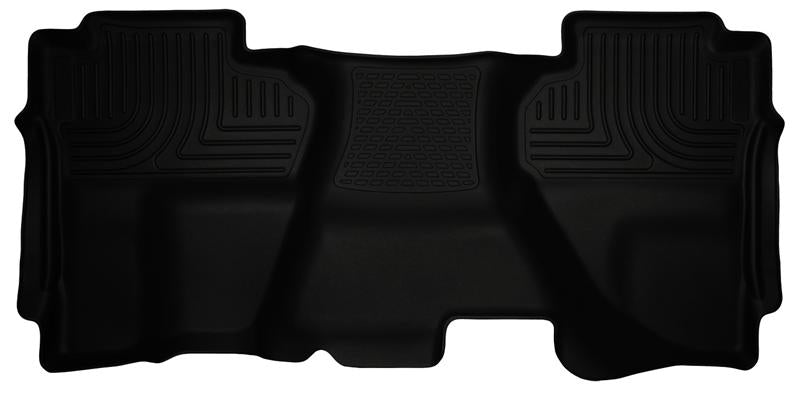Husky Liners WeatherBeater 2nd Seat Floor Liners For 2014-2019 Chevy Silverado 1500 / GMC Sierra 1500 & 2015-2019 2500/3500 - Black