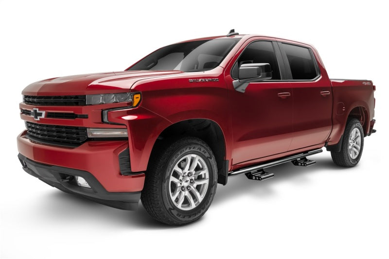 N-Fab RKR Step System 1.75in Rock Rails w/ Detachable Steps For 2019 Chevy Silverado 1500 / GMC Sierra 1500 Crew Cab - Cab Length - Textured Black