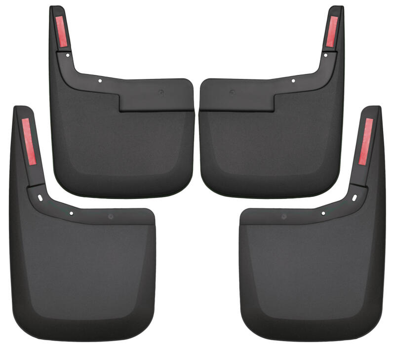 Husky Liners Fender Flares Front and Rear Mud Guards For 2015-2017 Ford F-150 - Black