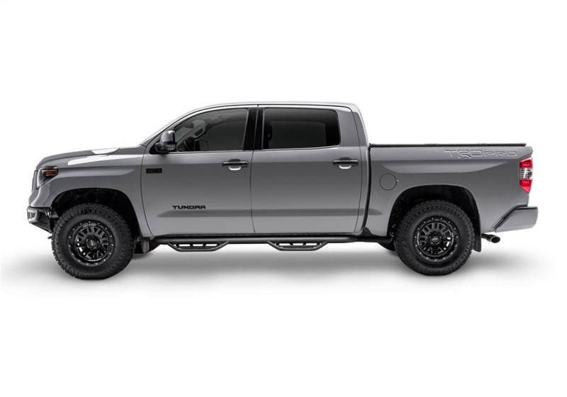 N-Fab Podium LG 3in Nerf Bars For 2009-2014 Ram 1500 Quad Cab (SRW) - Cab Length - Textured Black