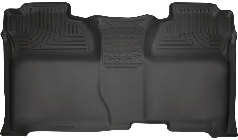 Husky Liners WeatherBeater 2nd Seat Floor Liners For 2014-2018 Chevy Silverado 1500 / GMC Sierra 1500 & 2015-2019 2500/3500 - Black