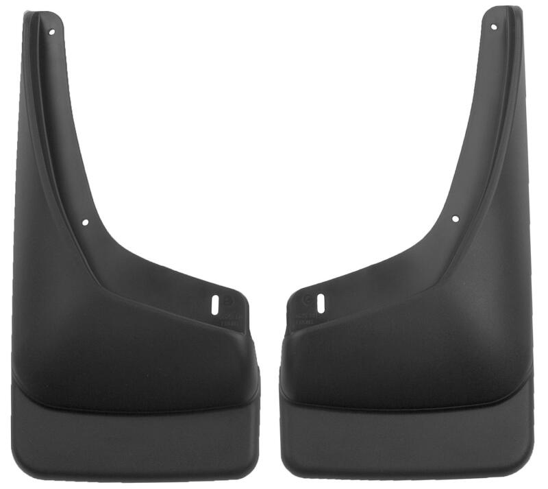 Husky Liners Custom-Molded Front Mud Guards (w/o Flares) For 2000-2006 Chevy Silverado 1500 / GMC Sierra 1500 & 1999-2007 2500/3500 - Black