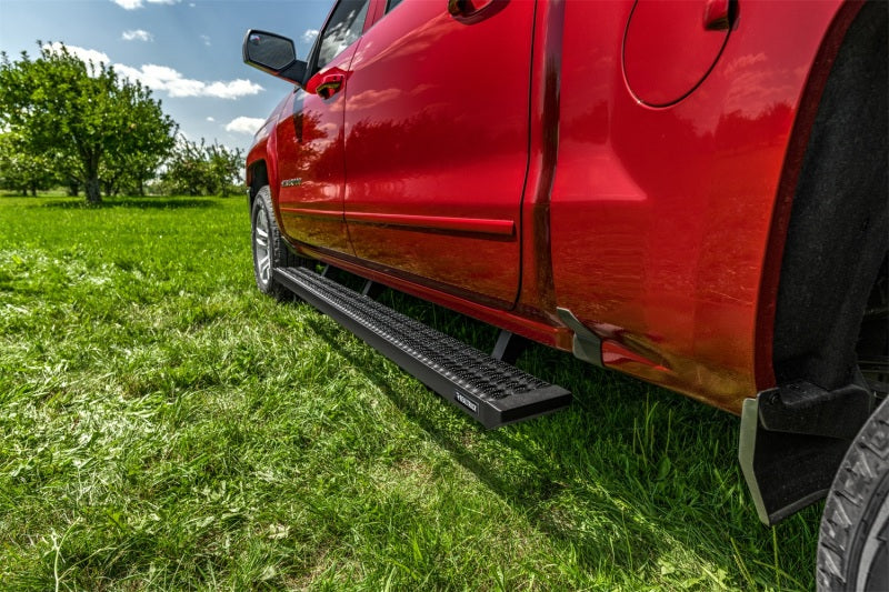 N-Fab Growler Fleet Running Boards For 2007-2018 Chevy Silverado 1500 / GMC Sierra 1500 & 2007-2018 2500/3500 Crew Cab - Cab Length - Textured Black