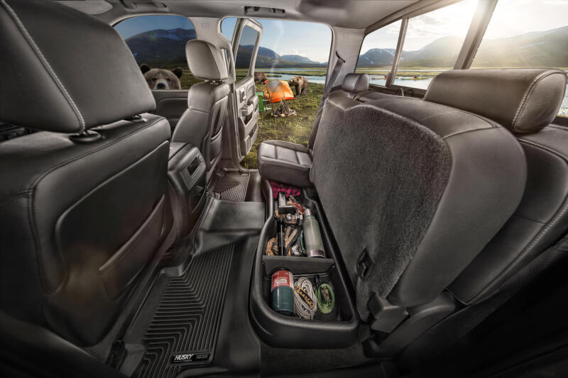 Husky Liners GearBox Under-Seat Storage For 1999-2007 Chevy Silverado 1500 / GMC Sierra 1500 & 1999-2007 2500/3500 Extended Cab - Black