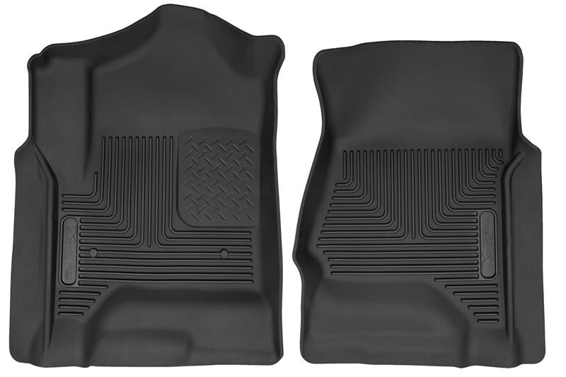 Husky Liners X-act Contour Front Floor Liners For 2014-2019 Chevy Silverado 1500 / GMC Sierra 1500 & 2014-2019 2500/3500 - Black