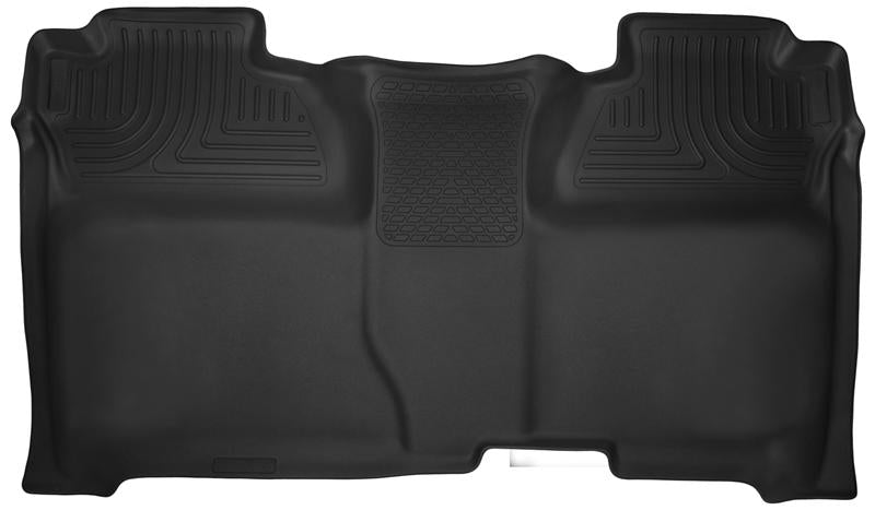 Husky Liners X-act Contour 2nd Seat Floor Liners For 2014-2015 Chevy Silverado 1500 & 2015-2019 2500/3500 Crew Cab - Black