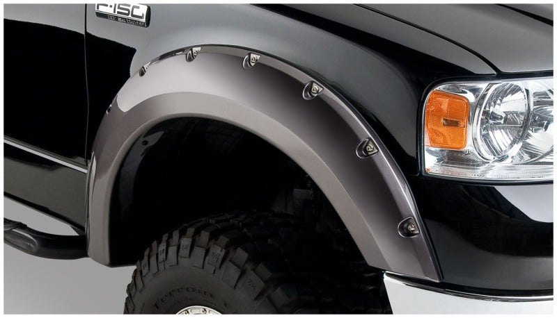 Husky Liners Pocket Style Fender Flares - 4pc For 2004-2008 Ford F-150 - Black
