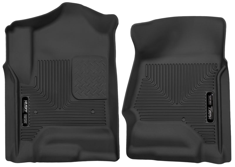 Husky Liners X-act Contour Front Floor Liners For 2014-2019 Chevy Silverado 1500 / GMC Sierra 1500 & 2014-2019 2500/3500 - Black