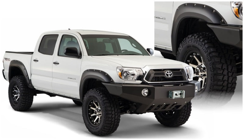 Husky Liners Pocket Style Fender Flares - 4pc For 2012-2015 Toyota Tacoma - Black