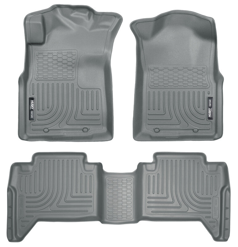 Husky Liners WeatherBeater Front & 2nd Seat Floor Liners For 2005-2013 Toyota Tacoma - Gray