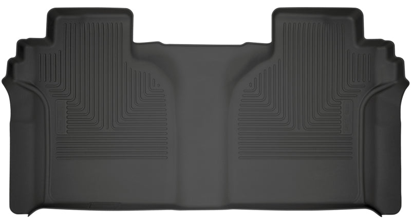 Husky Liners WeatherBeater 2nd Seat Floor Liners For 2019 Chevy Silverado 1500 & 2019-2026 2500/3500 Crew Cab - Black