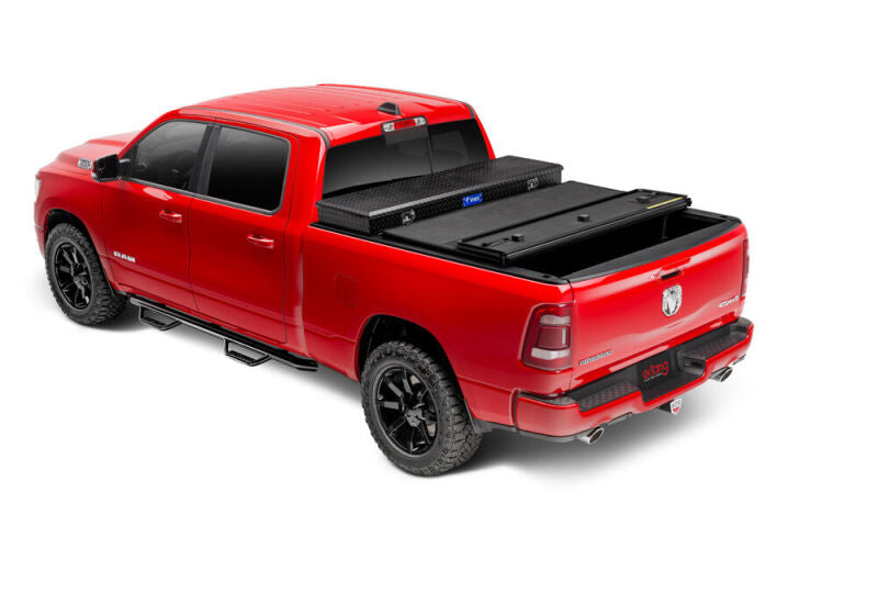 Extang Solid Fold 2.0 Toolbox Hard Folding Tonneau Cover For 2019 Ram 1500 & 2019 2500/3500 (New Body Style) 6.5 ft (6'4"/76.3") Bed