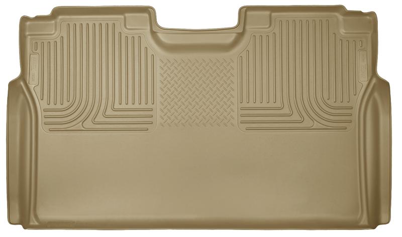 Husky Liners WeatherBeater 2nd Seat Floor Liners For 2015-2026 Ford F-150 / 2022-2026 Ford F-150 Lightning SuperCrew - Tan