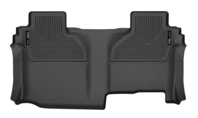 Husky Liners X-act Contour 2nd Seat Floor Liners For 2019-2021 Chevy Silverado 1500 / GMC Sierra 1500 & 2020-2026 2500/3500 Double Cab - Black