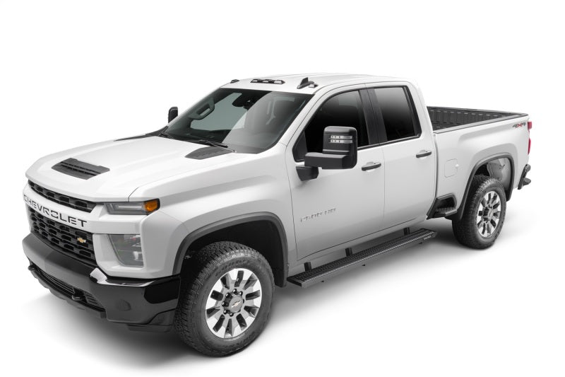 N-Fab Growler Fleet Running Boards For 2019-2020 Chevy Silverado 1500 / GMC Sierra 1500 & 2020 2500/3500 Double Cab - Cab Length - Textured Black