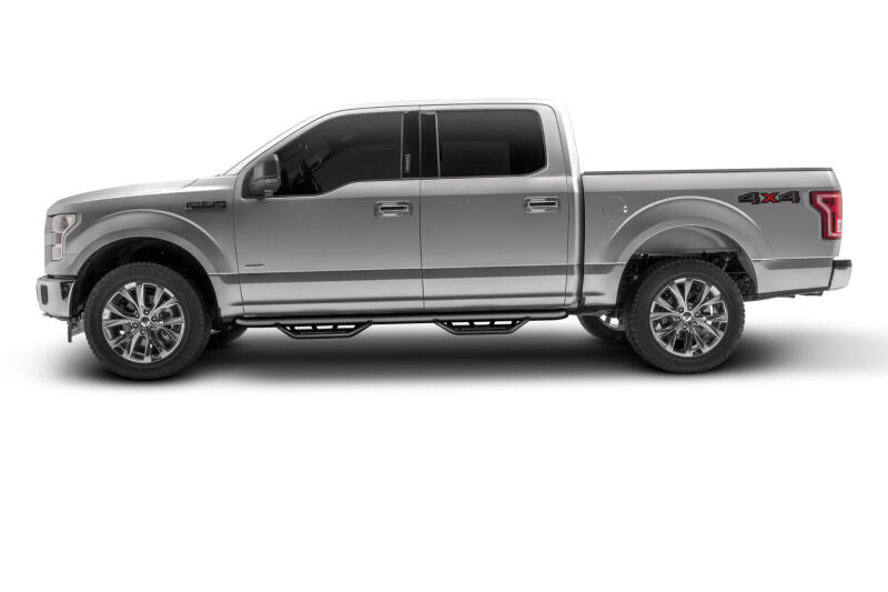 N-Fab Podium LG 3in Nerf Bars For 2015-2017 Ford F-150 SuperCrew - Textured Black