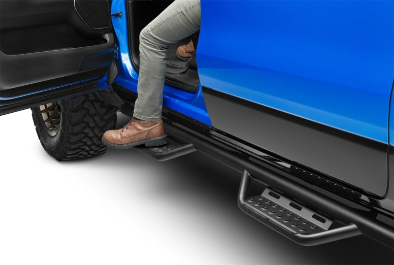 N-Fab RS Nerf Step Bars For 2019-2020 Ram 1500 Crew Cab (All Beds) - Cab Length - Textured Black