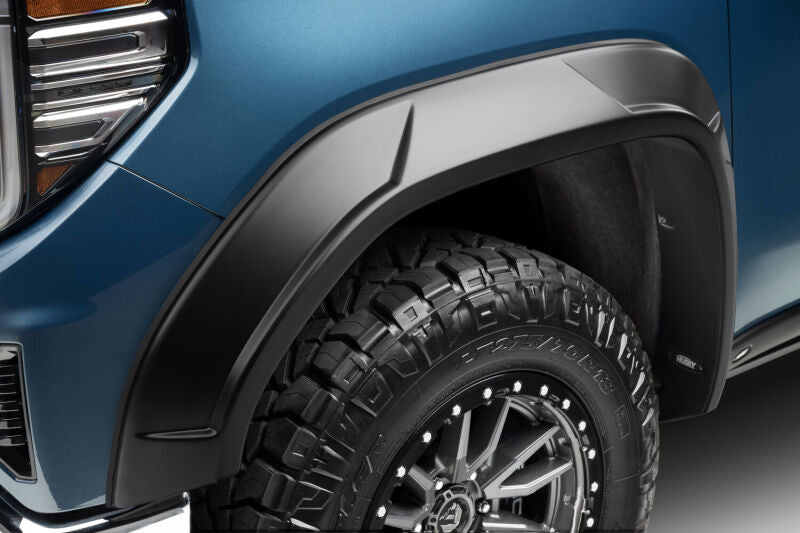 Husky Liners Fender Flares (Smooth) 4pc For 2019-2024 GMC Sierra 1500 - Black