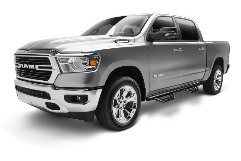 N-Fab Podium LG 3in Nerf Bars For 2019-2020 Ram 1500 Crew Cab - Cab Length - Textured Black